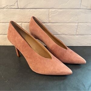 NWOT Vince Camuto sz 8.5 Ankia pink suede pointy toe heels